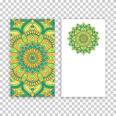 Business card. Vintage decorative elements.