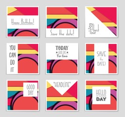 Obraz premium Abstract vector layout background for web and mobile app, art template design, list, page, mockup brochure theme style, banner, idea, cover, booklet, print, flyer, book, blank, card, ad, sign, sheet.