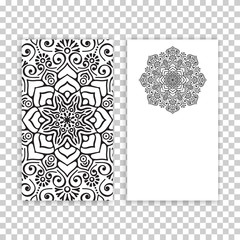 Business card. Vintage decorative elements.