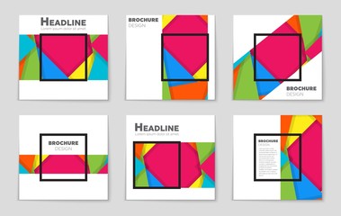 Obraz premium Abstract vector layout background for web and mobile app, art template design, list, page, mockup brochure theme style, banner, idea, cover, booklet, print, flyer, book, blank, card, ad, sign, sheet.