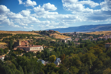 Fototapeta na wymiar Landscape of Segovia, Spain