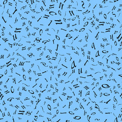 Seamless pattern English alphabet