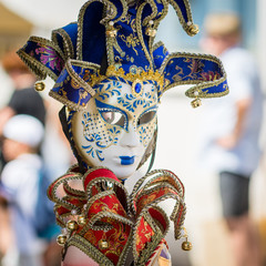 Close up from italian, venedig carnival mask