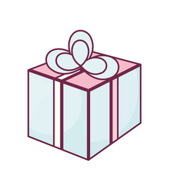 merry christmas gift celebration vector illustration design