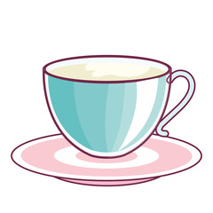 delicious coffee drink isolated icon vector illustration design