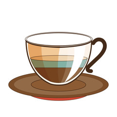 delicious coffee drink isolated icon vector illustration design
