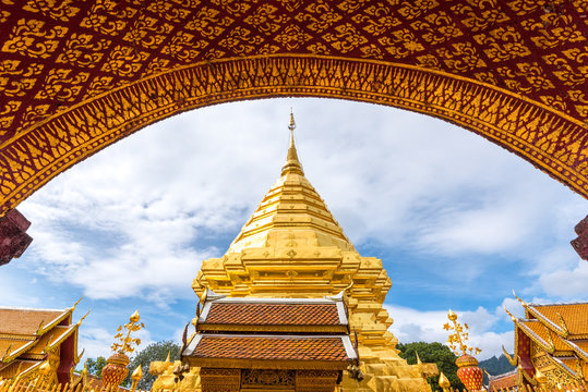 Buddhist Temple of Wat Phrathat Doi Suthep in Chiang Mai, Thaila