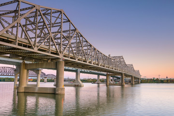 Iron vintage bridge in Louisville