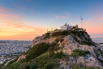 Fototapeten View of Athens from Lycabettus Hill, Greece. © milangonda