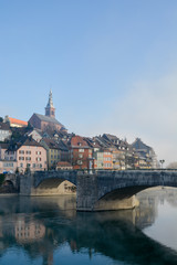 Stadt am Fluss Panorama 