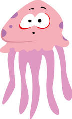 Pink jelly fish