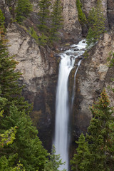 Fototapeta na wymiar Closeup of Tower Falls in Yellowstone.
