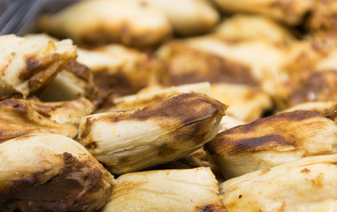 Guatemalan tamale maid with cornmeal