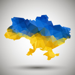 Ukraine vector. Ukraine vector map. Ukraine illustration on whit