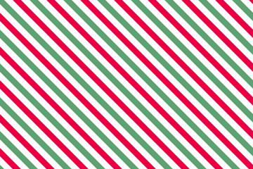 Pink-green stripes on white background. Striped diagonal pattern Pink-green diagonal lines background, Winter or Christmas theme