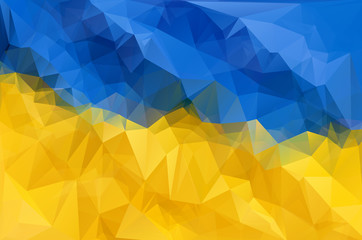 Ukraine flag vector. Ukraine vector flag. Blue yellow ukraine