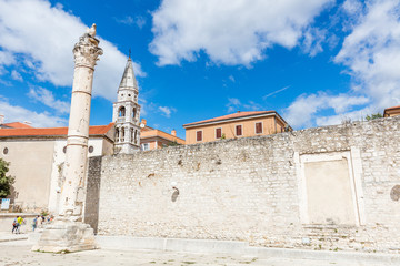 Fototapeta na wymiar Römisches Forum in Zadar, Kroatien
