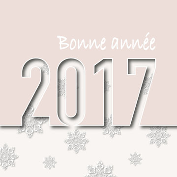 2017 - Carte de vœux - Noël - Flocon
