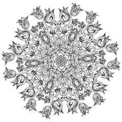 coloring book antistress style picture