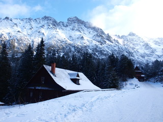 Zima w górach, Winter in the mountains,