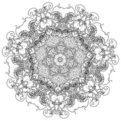 coloring book antistress style picture