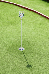 Obraz premium Playground for mini golf, hole №6
