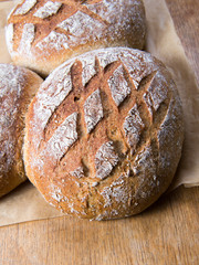 Loaf of freshly baked bread