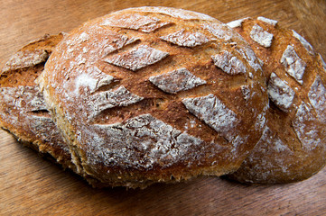 Loaf of freshly baked bread