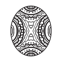 Abstract the image. Zentangle for painting