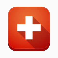 Isolated app icon with   the Swiss flag