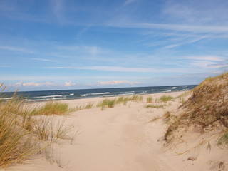 Plaża nad morzem Bałtyckim
