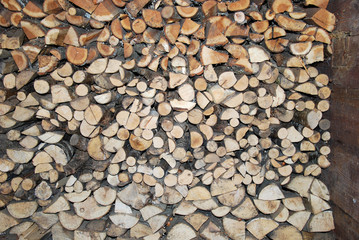 Firewood heap