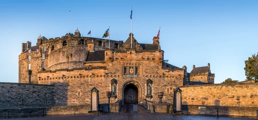 Deurstickers Kasteel Voorpoort van Edinburgh Castle