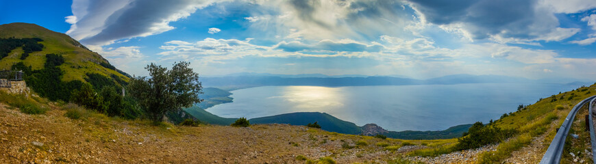 Fototapeta na wymiar Ohrid, Macedonia panorama