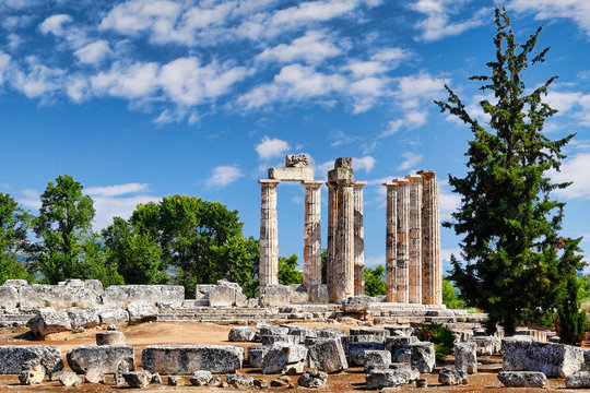 The Temple of Zeus in Nemea, Greece