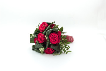 Wedding bouquet red roses