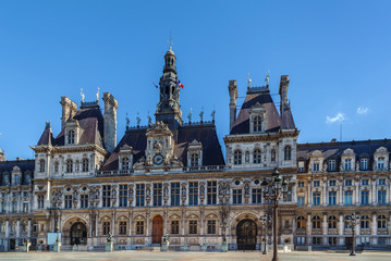 Fototapeta na wymiar City hall, Paris