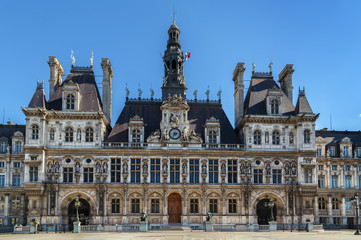 Fototapeta na wymiar City hall, Paris
