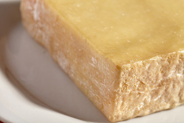 A piece of Pennsylvania artisan cheese