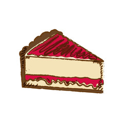 delicious Cake dessert icon vector illustration graphic design