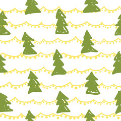 Vector Christmas Simple Pattern