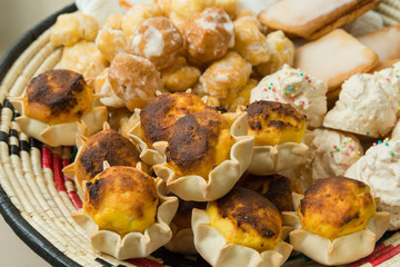 Pardulas, traditional sardinian dessert