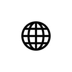 World globe Icon Flat