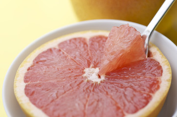 Grapefruit Bite With Spoon