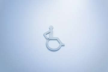 Disabled toilet symbol