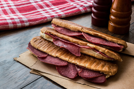 Dilli Kasarli / Beef Tongue Sandwich.