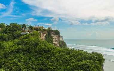 View on Blue point cliff Bali. Indonesia