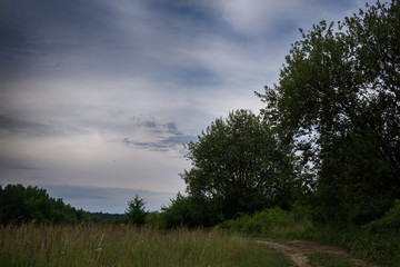 Obraz premium Clouds before the storm. Slovakia