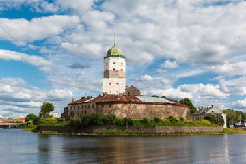 Fototapeta na wymiar St. Olov castle, old medieval Swedish in Vyborg