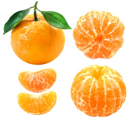 Photos group of tangerines